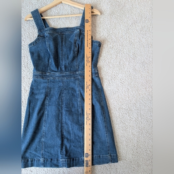 NWT Women's Madewell Denim Apron Bow-Back Dress Size 6 Mini Classic Feminine - Picture 10 of 10